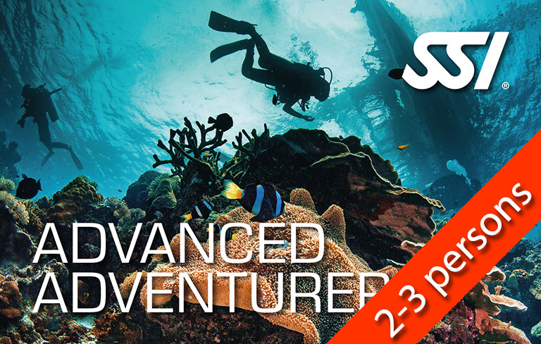 SSI AA - SSI Advanced Adventurer - Standard - DISCOUNT - From 2 to 3 participants