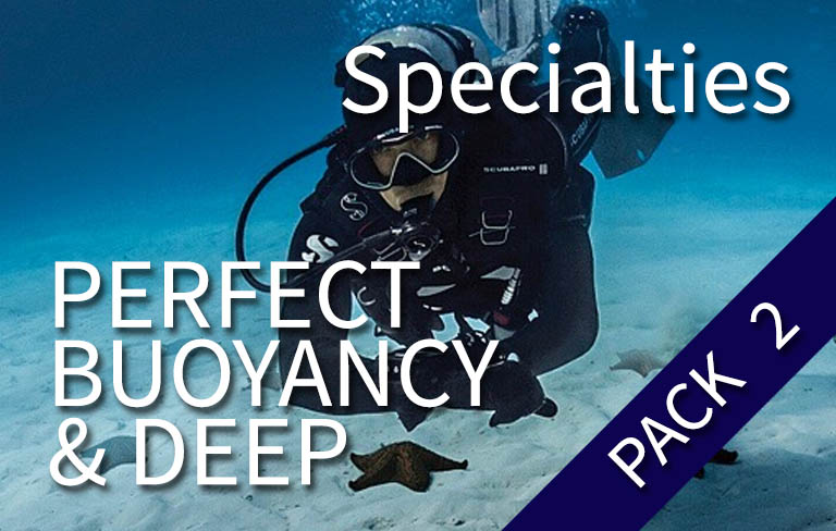 SSI PACK - SSI Pack Deep + Perfect Buoyancy Specialties (1 shore dive + 3 boat dives)