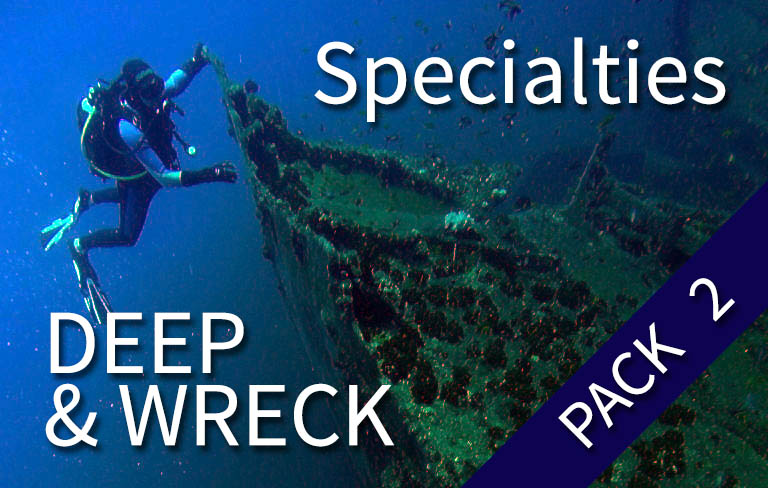 SSI PACK - SSI Pack Deep + Wreck Specialties (1 shore dive + 3 boat dives)