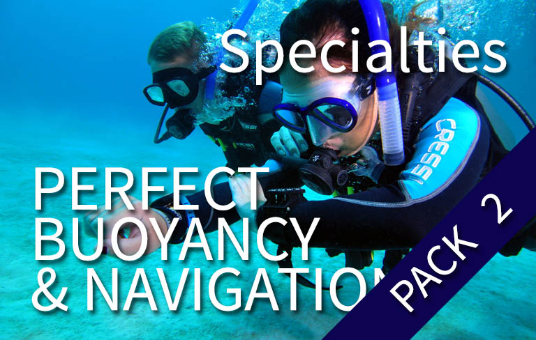 SSI PACK - SSI Pack Perfect Buoyancy + Navigation Specialties (3 shore dives)