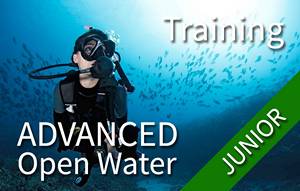 JUNIOR Advanced Open Water - Standard (3 shore dives + 2 boat dives)
