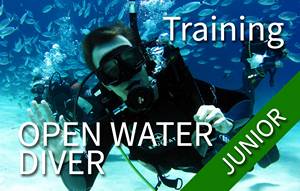 JUNIOR Open Water - Standard (5 confined water + 2 shore and 2 boat dives)